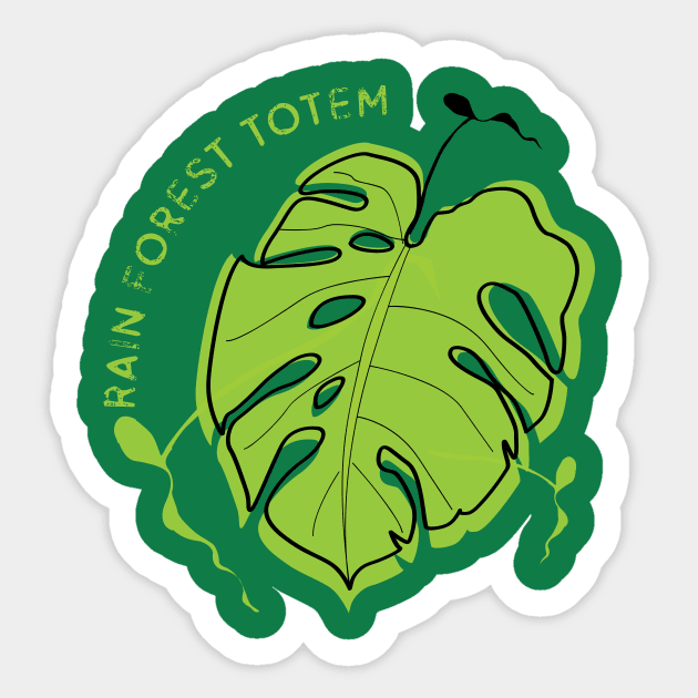 Rain Forest Totem Sticker by emma17